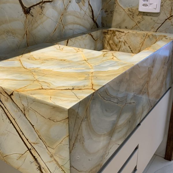 Lavabo em quartzito Azulli